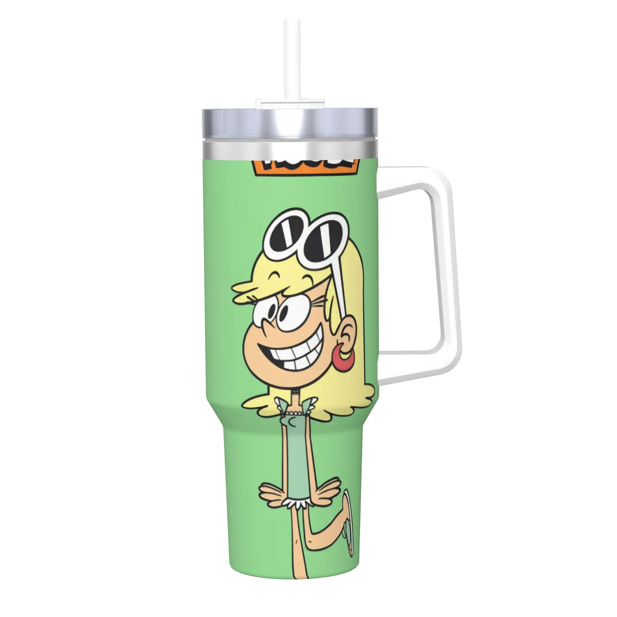 The Louds Houss  Tumbler With Straw  Stainless Steel Mug Cups Double Wall Vacuum Insulated for Cold Or Hot 40oz