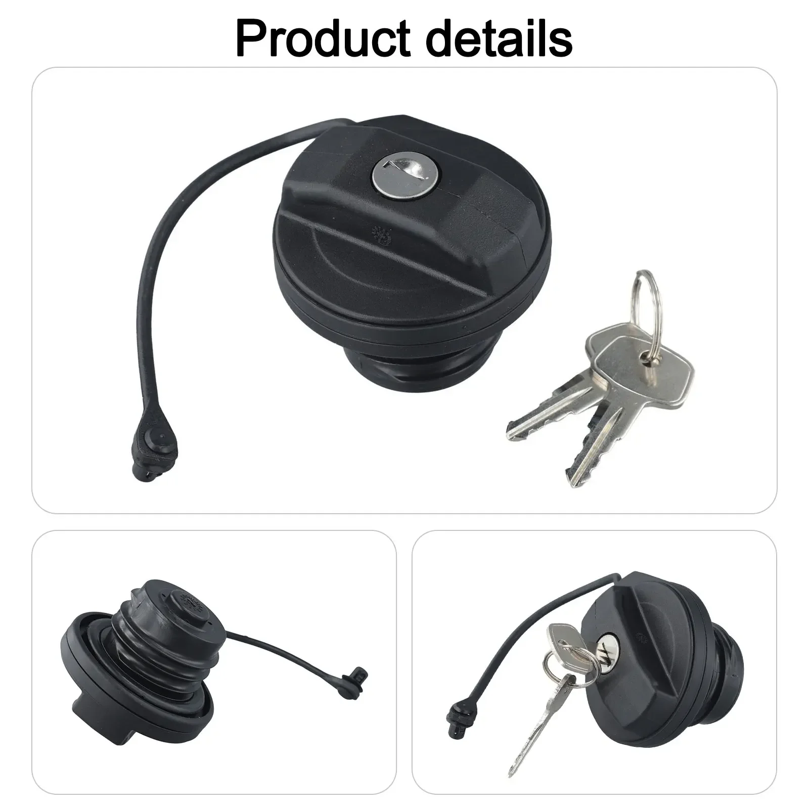 Fuel Filler Cap Compatible with For Land Rover For Defender 90/110 Includes Two Security Keys and Robust Design for Longevity