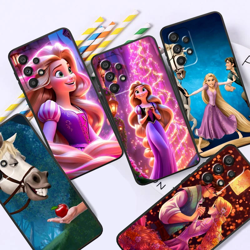 

Rapunzel Tangled Art Cartoon For Samsung A53 A52 A33 A32 A51 A71 A21S A13 A73 A55 A22 A23 A35 A72 A54 A12 5G Black Cover