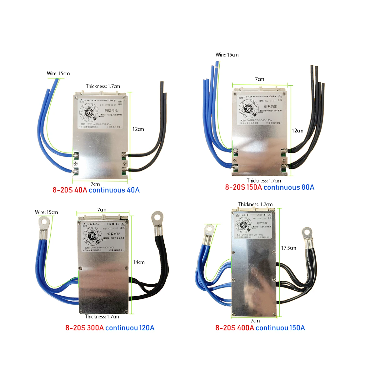 ANT 7S-20S بلوتوث الذكية BMS Lifepo4 ليثيوم أيون LTO بطارية ليثيوم لوح حماية 150A 300A 400A 500A APP 10S 12S 13S 14S 16S