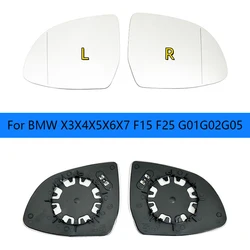 Car Left/Right Side Heated  Mirror Glass Suitable for BMW X3X4X5X6X7 F15 F25 G01G02G05 mirrors heating glass