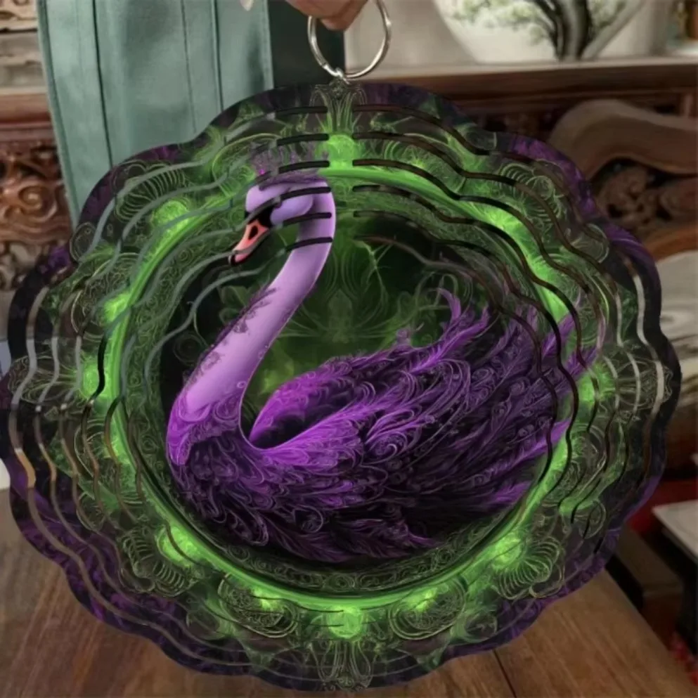 1 قطعة 2D معدن ماندالا الرياح الرنين (الدورية، لا بطارية، نحت الحائط) |   ديكور الحديقة الخارجية |   هدية الهالوين وعيد الميلاد