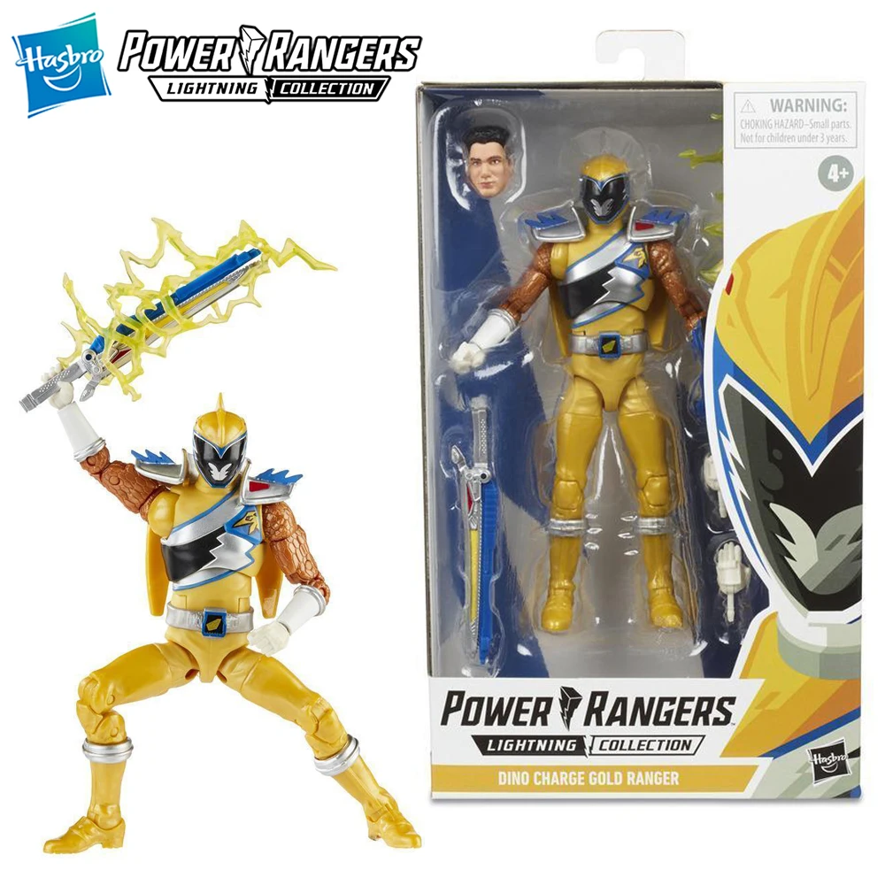 

[In-Stock] Hasbro Power Rangers Lightning Collection Dino Charge Gold Ranger Excellent 6-Inch-Scale Action Figure Model Toys