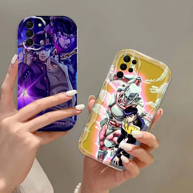 Etui na telefon Cool JoJos Bizarre Adventure do Samsung S25 S24 S23 S22 S21 S20 A04 A05s A05 A06 Ultra Plus FE 5G Wave Oil