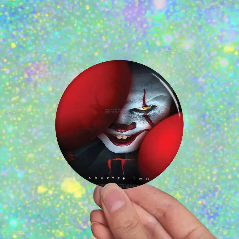 فيلم الرعب I-It P-Pennywise مهرج صفيح لينة زر دبوس بروش شارة معدنية مخصصة مجوهرات اكسسوارات قبعة حقيبة التلبيب #5