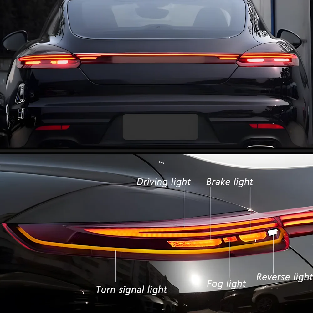 لبورشه باناميرا 970 2010-2016 Led مجموعة المصابيح الخلفية التلقائية ترقية تأثير بدء التشغيل الديناميكي من خلال ملحقات المصابيح الخلفية #5