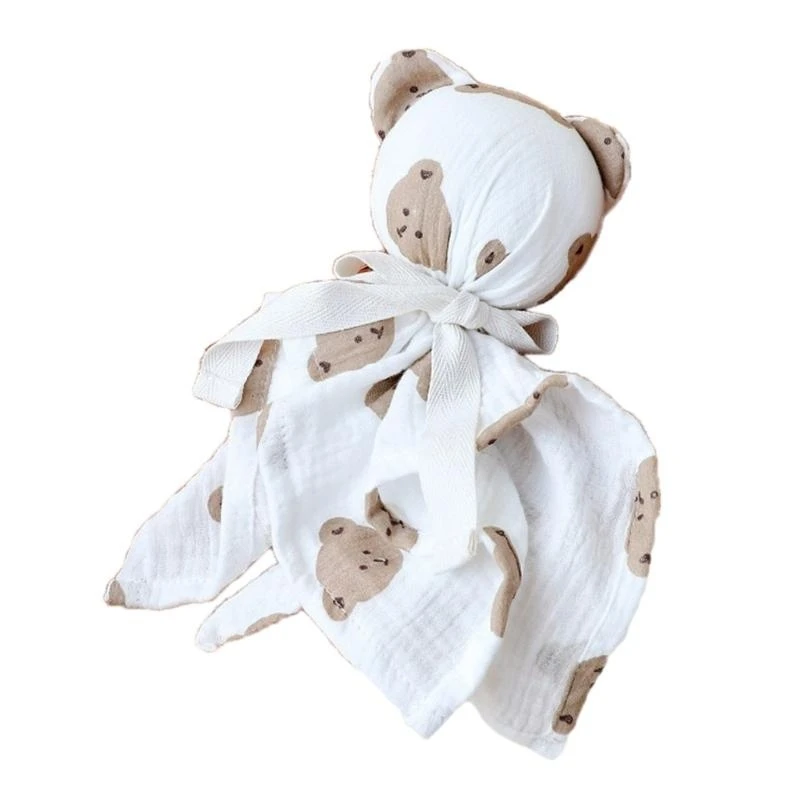 J15U بطانية مهدئة للرضع مع سحر حيوان جميل، لعبة دمية تهدئة من القطن، منشفة ناعمة ومريحة للطفل #2