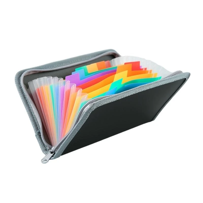 R1WD 13 Pocket  Receipt Coupon Organiser Receipt Wallet Small Expandable File Folder