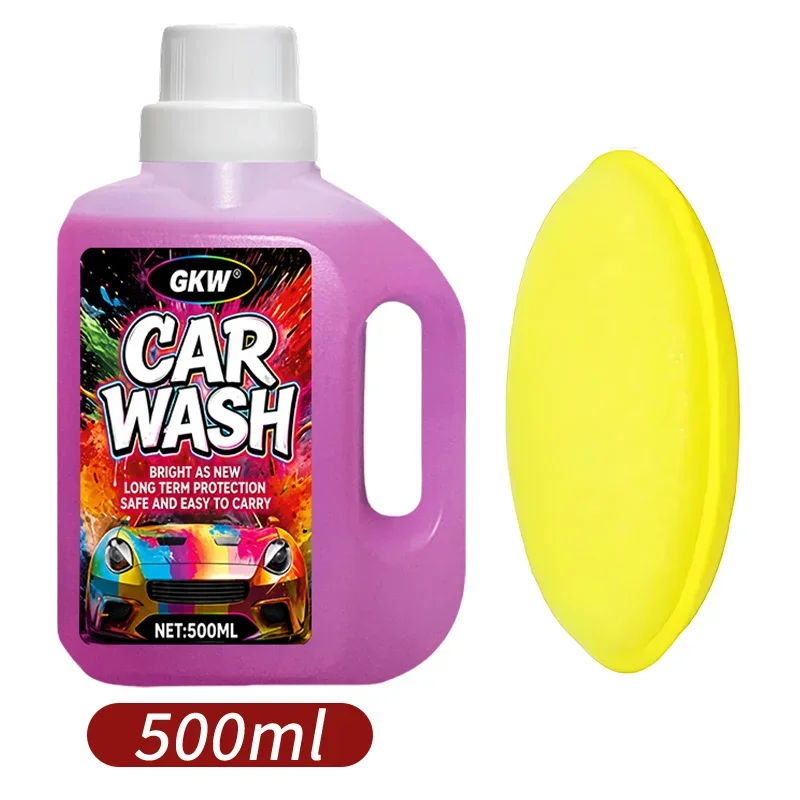 500ml Rosa Hochschäumendes Konzentriertes Autowaschmittel mit Wachs, Spiegelglanz-Lackschutz, für Schaumkanone & Eimer, All-in-One Autopflege – Detail 9