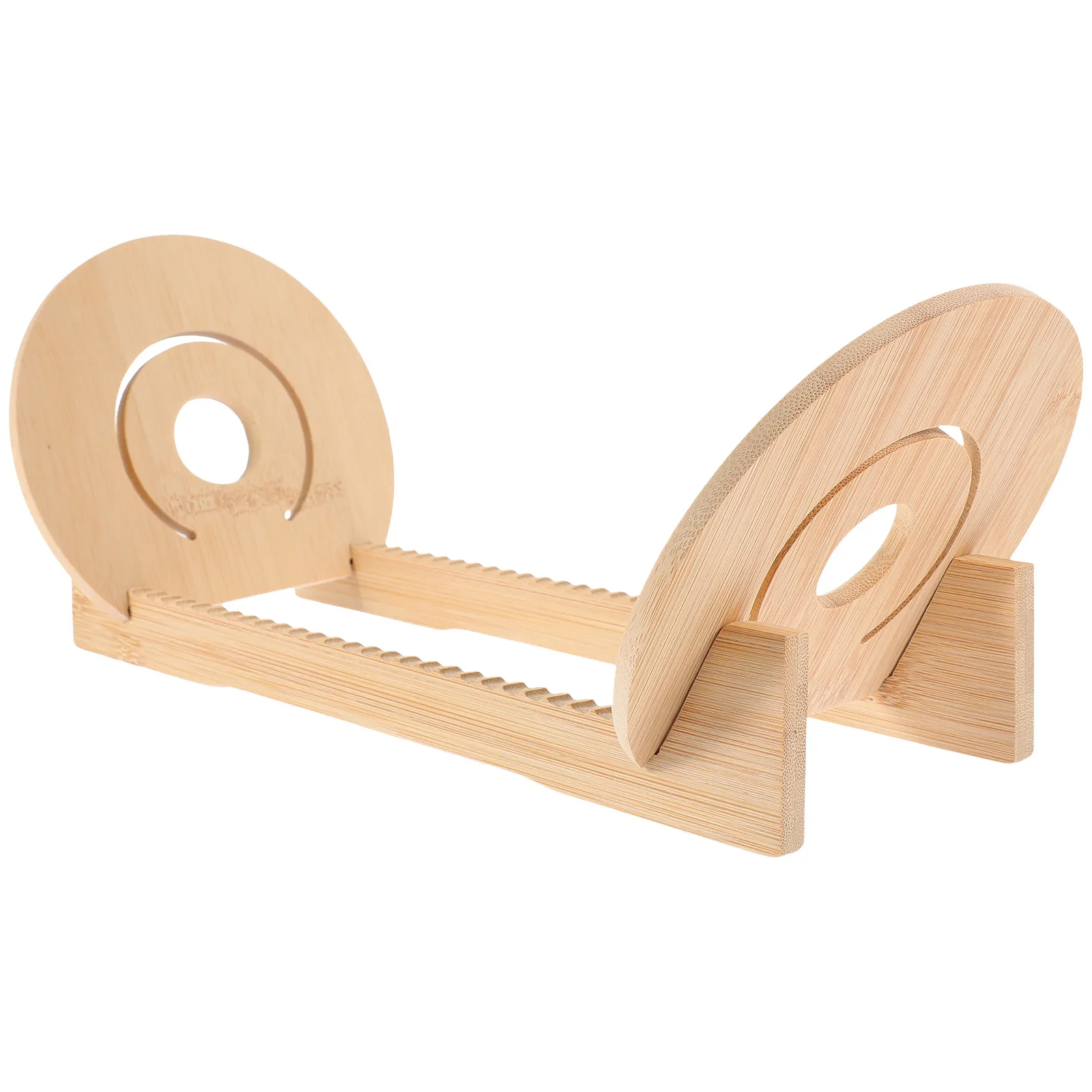 

1pc Wooden CD Storage Rack Original Color Compact Desktop Vinyl Record Display Holder Magazine Organizer Large Capacity