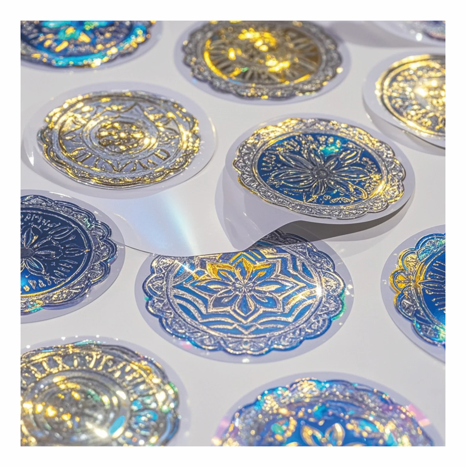 Professional Hologram Security Sticker With Custom Design Square Holographic Sticker