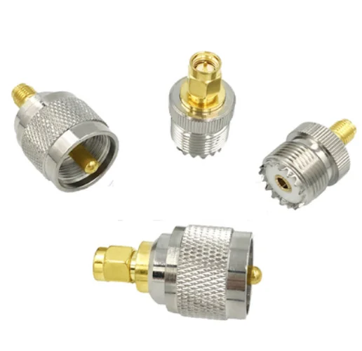 1pcs UHF-SMA Adpater  SMA to UHF PL259 SO239 Male plug & Female jack RF Coaxial Adapter connectors