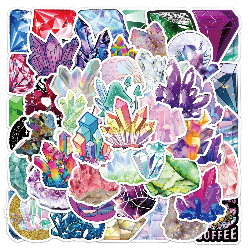 

10/30/50Pcs New Crystal Cartoon Graffiti Stickers DIY Guitar Phone Laptop Suitcase Water Cup Skateboard Waterproof Stickers