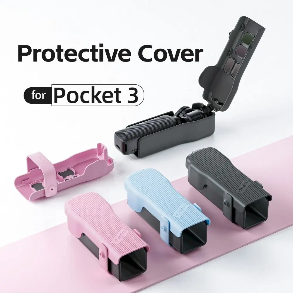 Anti-fall Protective Lid Shockproof with Lens Filters Storage Flip Upper Cover Anti-Scratch Body Case for DJI Osmo Pocket 3