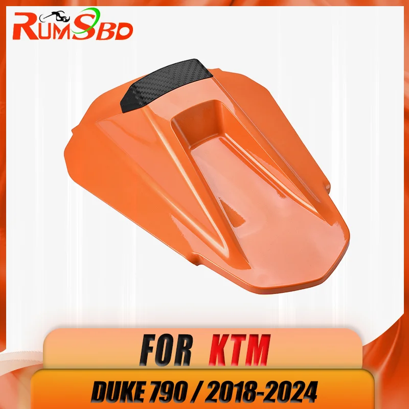 Pokrywa siedzenia pasażera tylnego motocykla Solo Seat Cover Carbon Fiber Grain Faring ABS dla KTM DUKE 790 2018-2020 2021 2022 2023 2024
