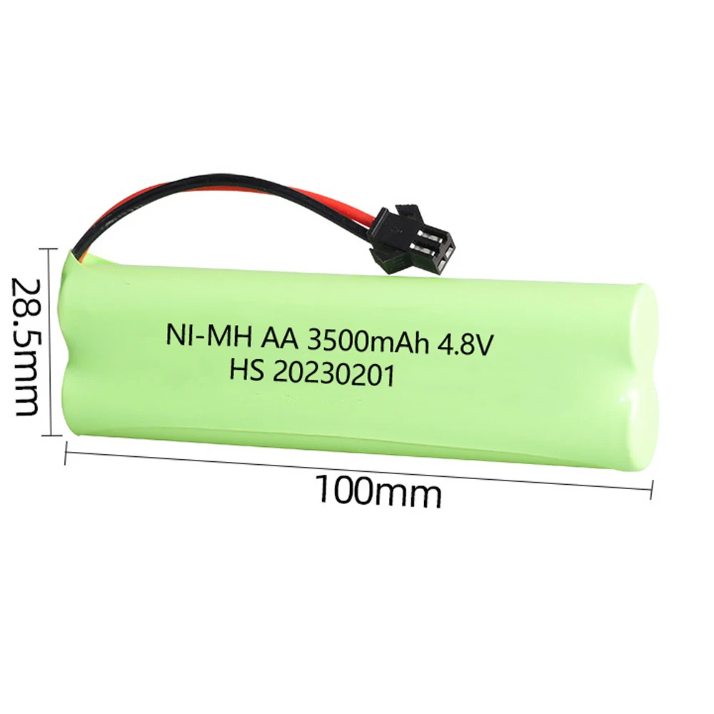 4.8V 3500mah NiMH Battery For Rc toys Cars Tanks Robots Boats Guns 4.8v Rechargeable Battery 4* AA Battery Pack 1-10 image 2
