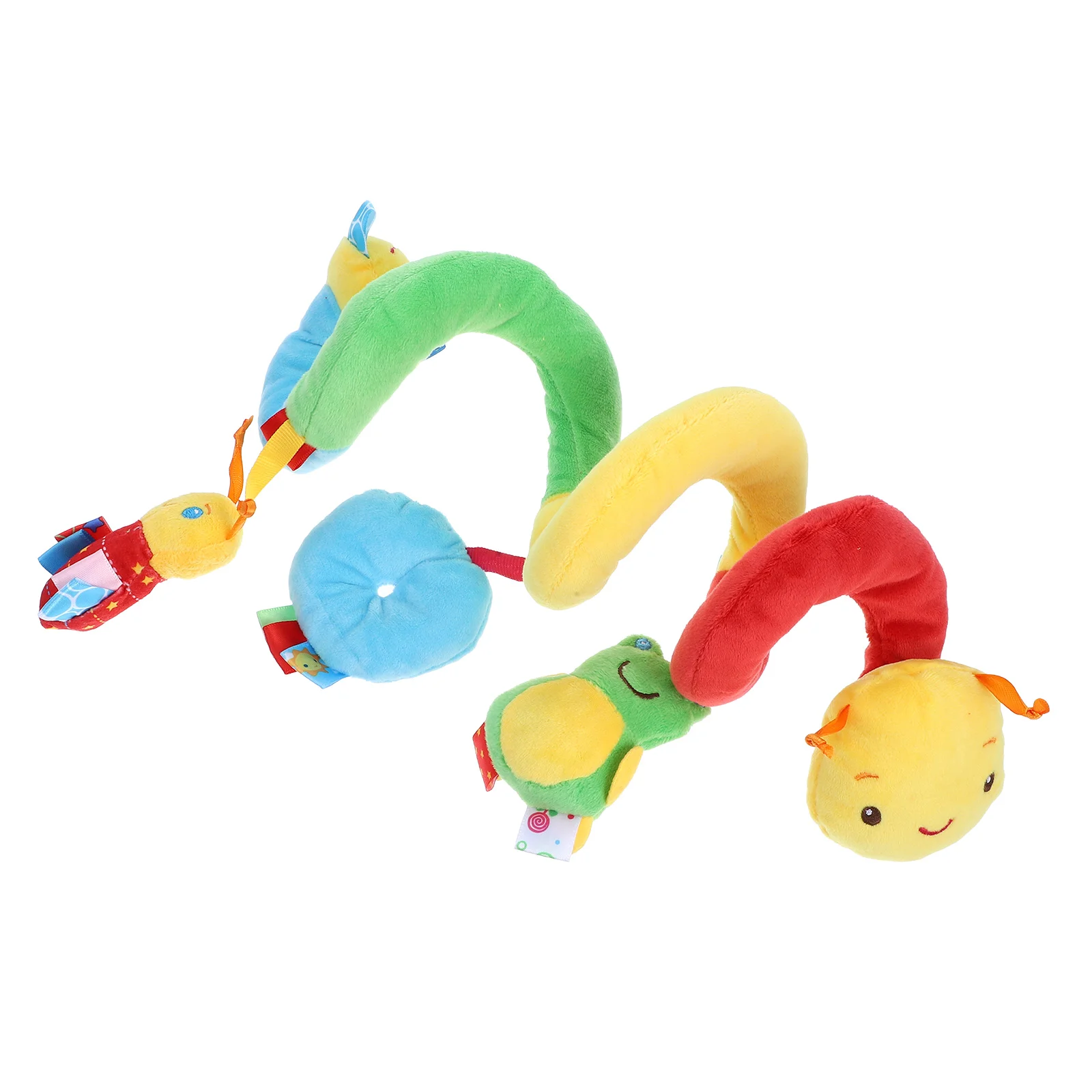 

Lathe Winding Toys Squeaker Car Seat Bright Color Spiral Stroller Crib Cot Multifunctional Pram Hanging Bell