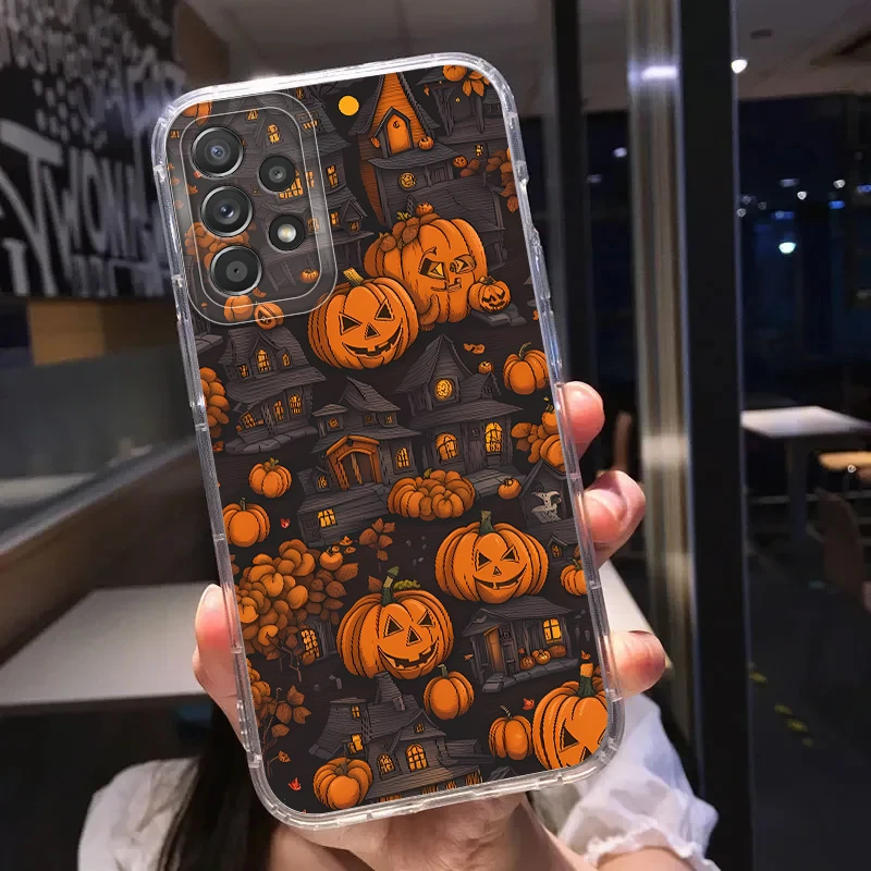 เคสโทรศัพท์ลายผีฮาโลวีนสุดเท่สำหรับ Samsung Galaxy A55 A23 A15 A14 A56 A36 A13 A34 A35 A26 A24 A33 A73 A54