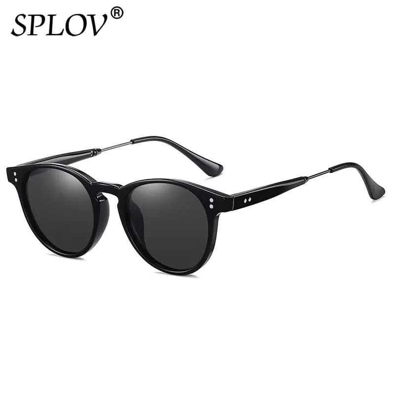 Fashion Polarized Sunglasses Women Men Driving Shades TR90 Frame Vintage Round Sun Glasses Oculos De Sol UV400 Anti BlueLight