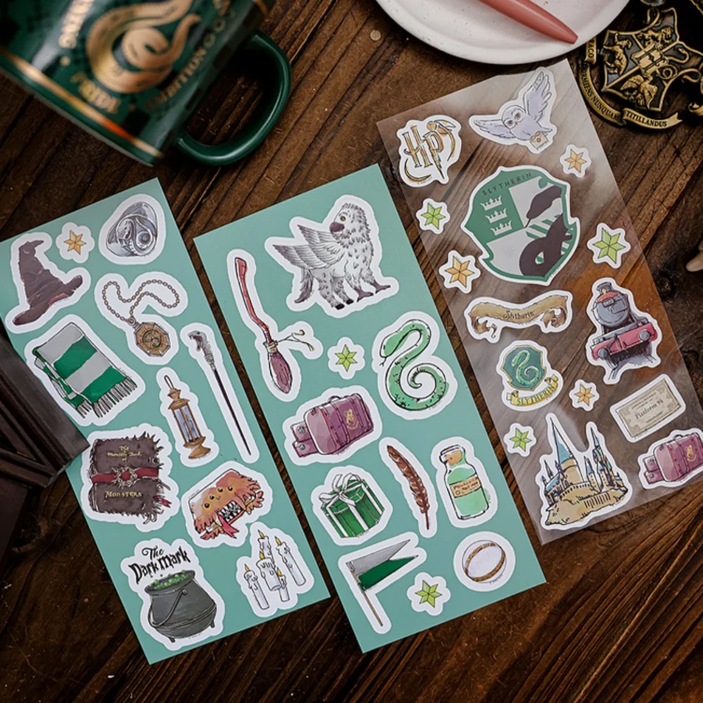 Genuine Harry Potter Journal Stickers Gryffindor Slytherin Ravenclaw Hufflepuff Deco Pack for Scrapbook Planner Gifts view 4