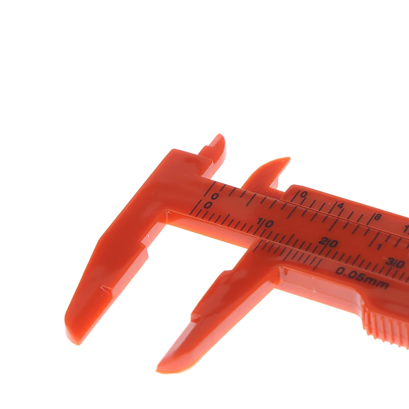 Medição De Sobrancelha De Plástico Portátil Vernier Caliper, Régua, Maquiagem Permanente, Ferramentas De Medição, Dupla Escala, 80mm