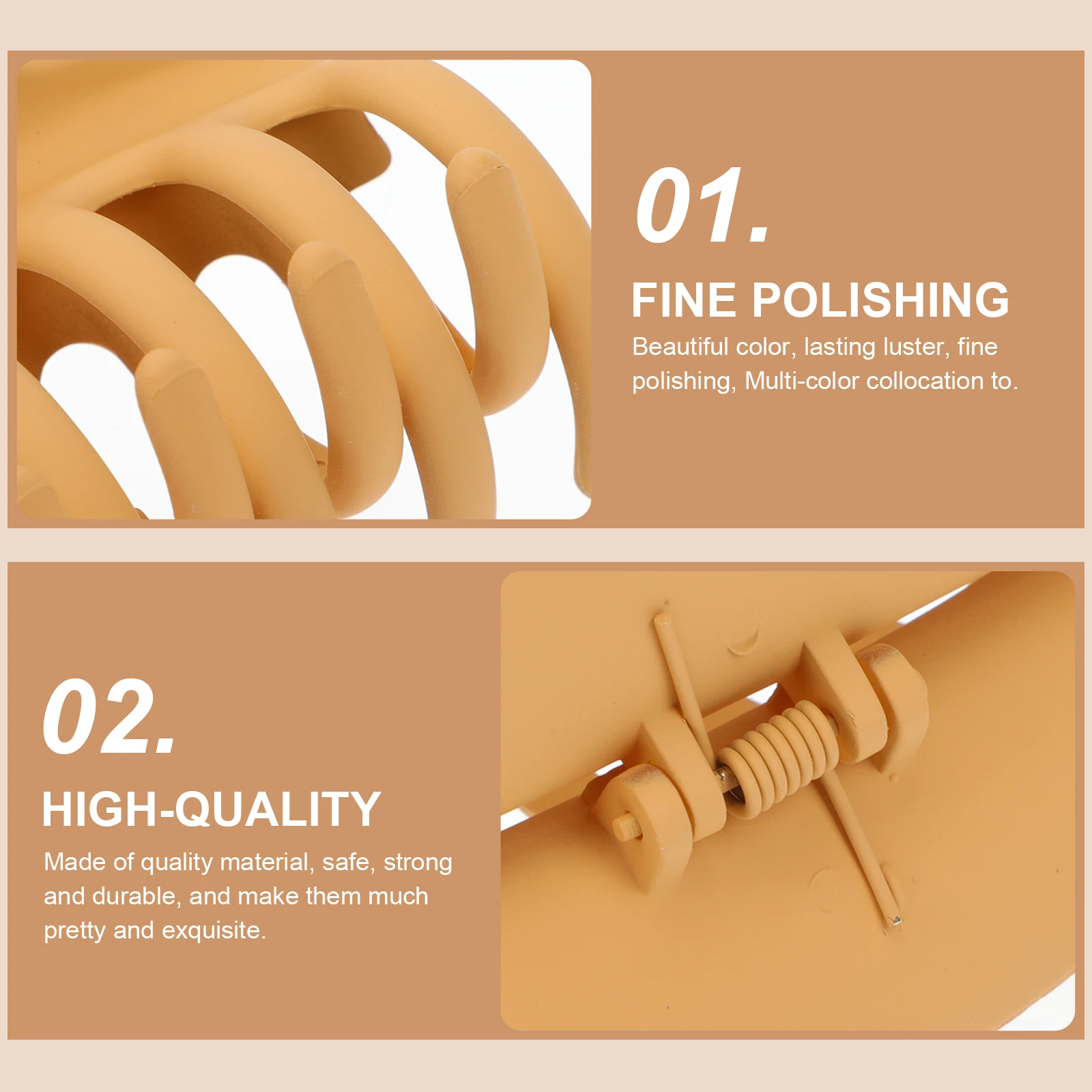 

6Pcs Fashionable Hair Claw Clip Pointed Shark Clip Decorative Hair Clasp for Travel and Occasions
