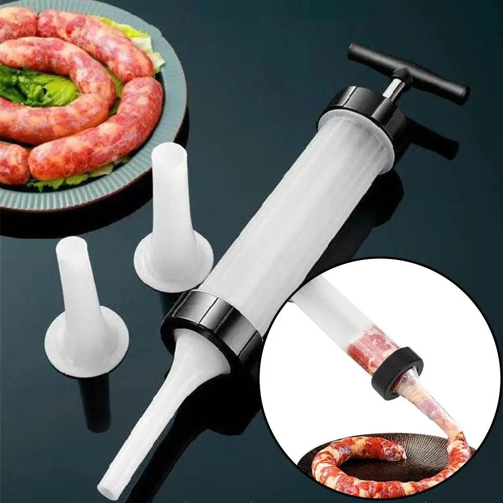 Manual Sausage Maker Sausage Stuffer Machine Meat Syringe  Homemade Sausage Filler Tool