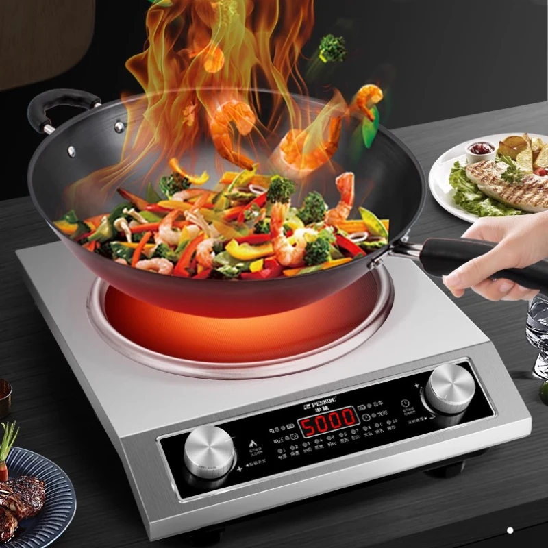 5000W High-Power Recessed Induction Cooker for Home Use Integrated Stove for Stir-Frying And Cooking