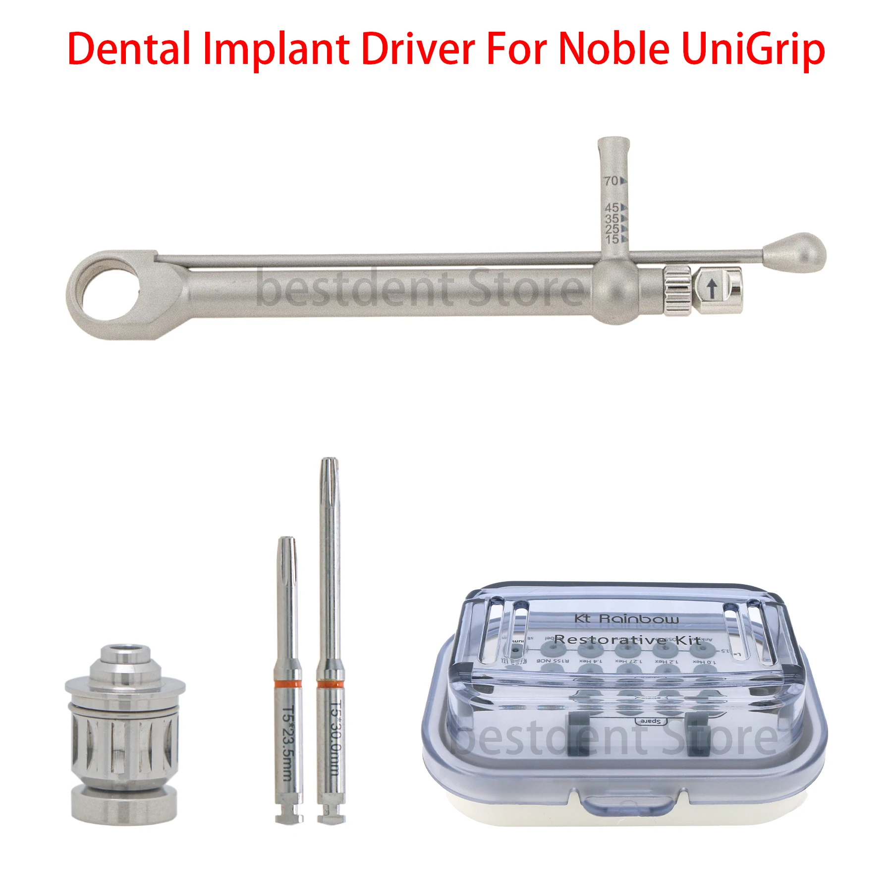 

Nobel UniGrip Universal Implant Torque Wrench latch type Hex Driver Adapter Sterilizing Box