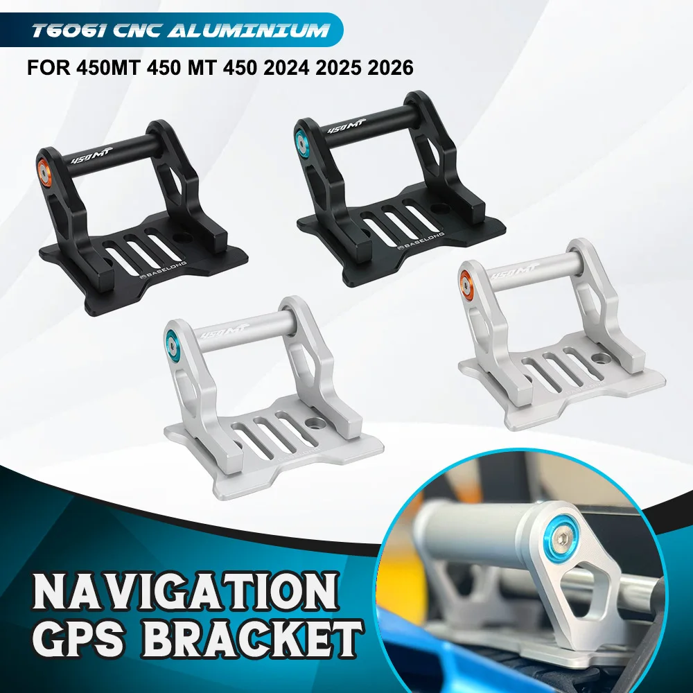 

12mm and 22mm Navigation Support For CFMOTO 450MT 450 MT 450 2024 2025 2026 GPS Phone Holder Stand Navigation Extension Bracket