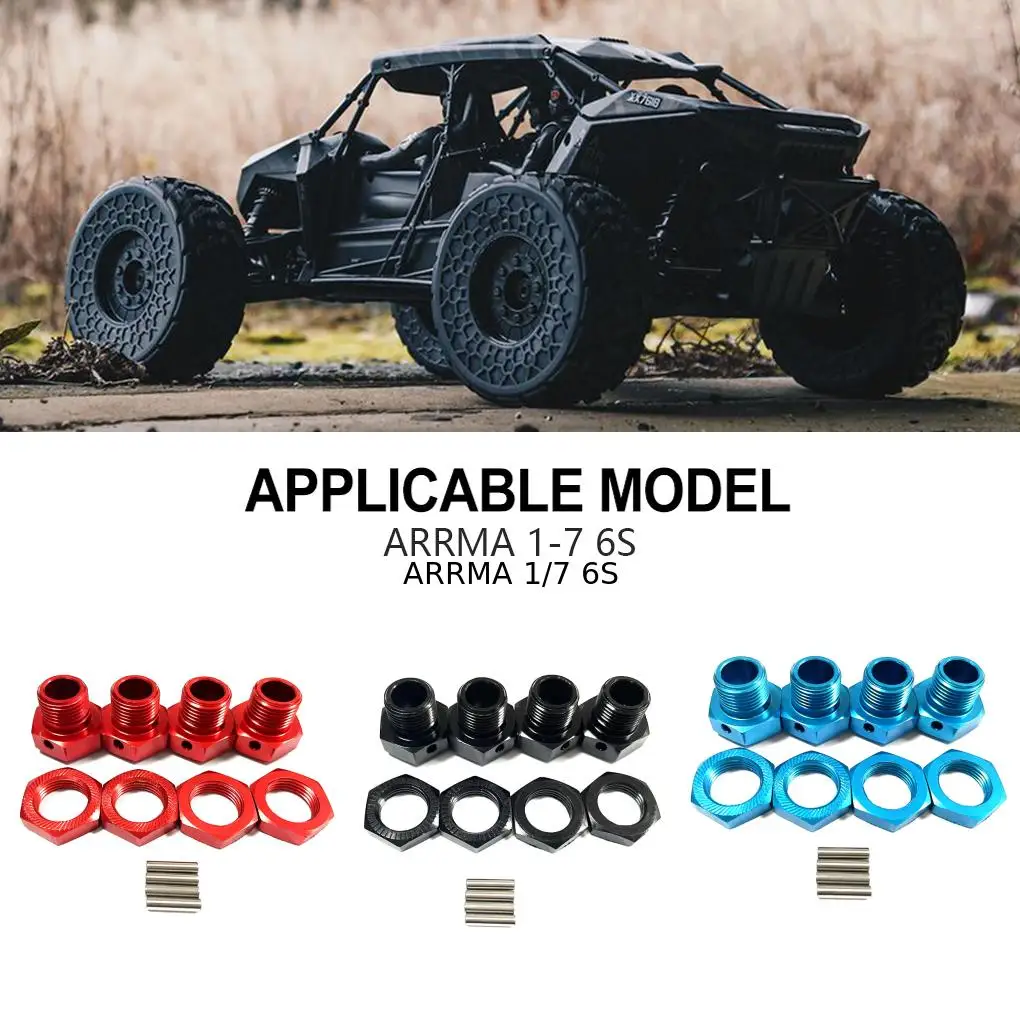 Aluminum Alloy 1/7 Wheel Hex Mount RC Upgrade Part 4pcs Strong Adapter For 6S RC Car Part RC Car Accessories - view 5