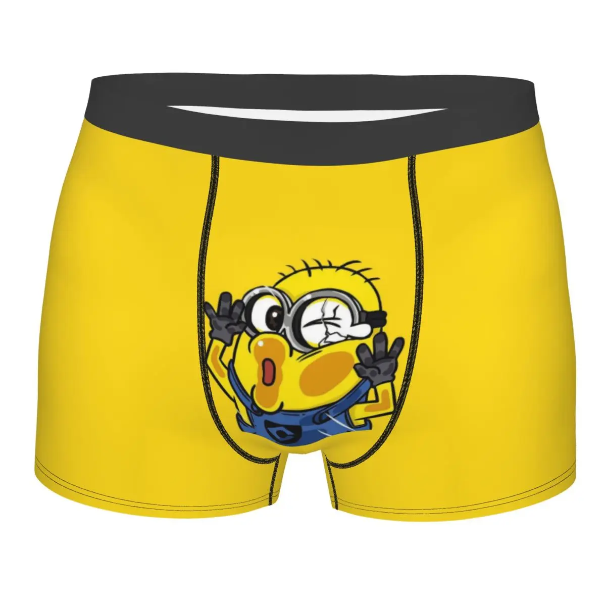 

Симпатичные боксеры в стиле аниме M-Minions на заказ, мужские трусы, нижнее белье, новинка, трусы