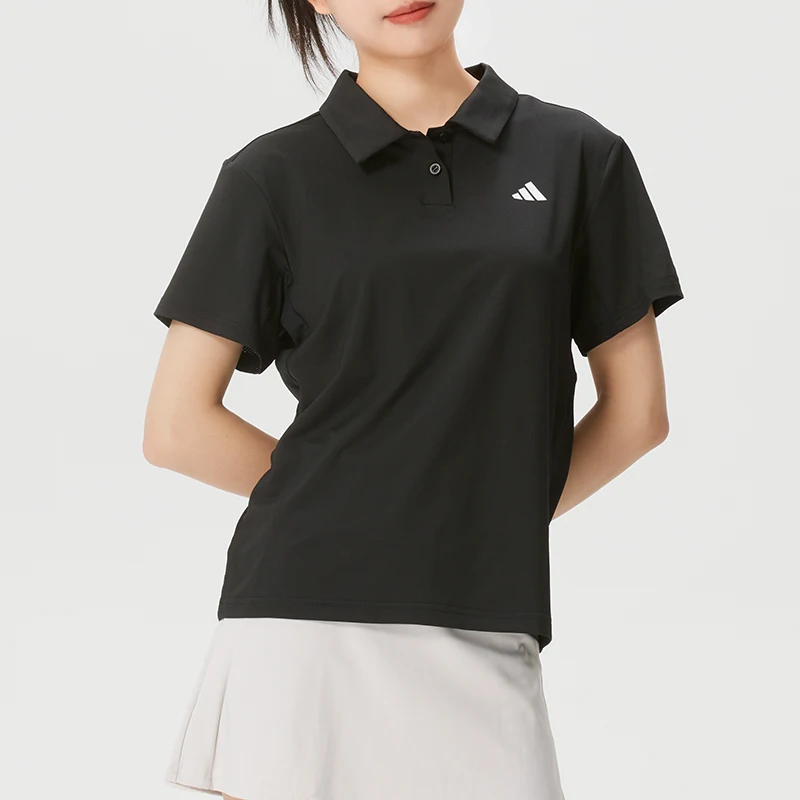 Camiseta Adidas para mujer, Polo de entrenamiento de tenis, camiseta deportiva de manga corta para mujer, ropa deportiva transpirable cómoda de secado rápido Jz4924