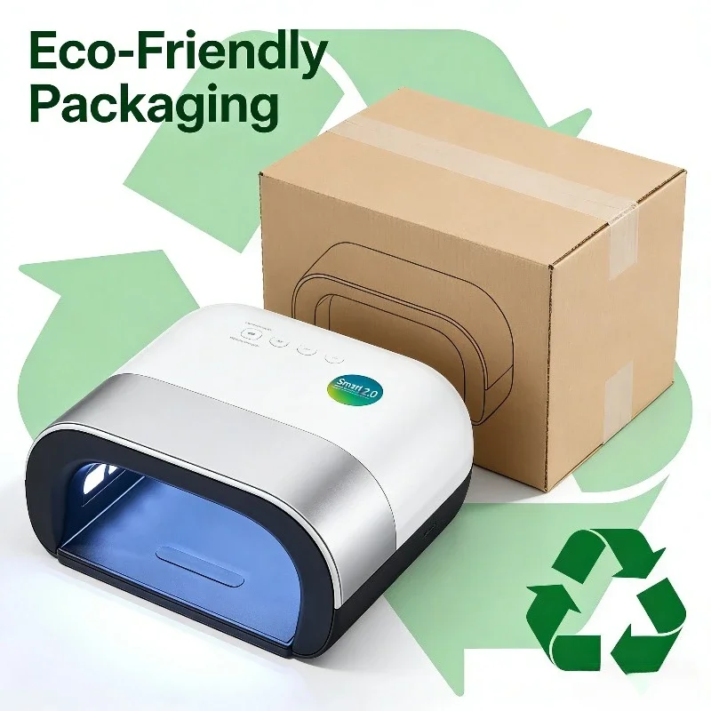 Lâmpada de manicure sem fio UV LED, lâmpada UV para unhas de gel 4 Temporizador inteligente de dedos e unhas e manicure com sensor com configurações