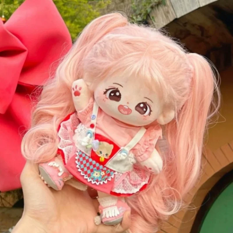 

Сменный наряд 20 см, милая плюшевая игрушка, кукла из натурального хлопка с одеждой в комплекте, коллекционное украшение для хоббистов и подарков