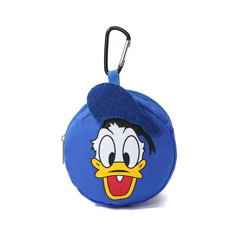 Cartoon Donald Duck Polyester Coin Purse Children Zip Coin Bags Storage Pouch Cute Animals Wallets Women Mini Headphone Bag