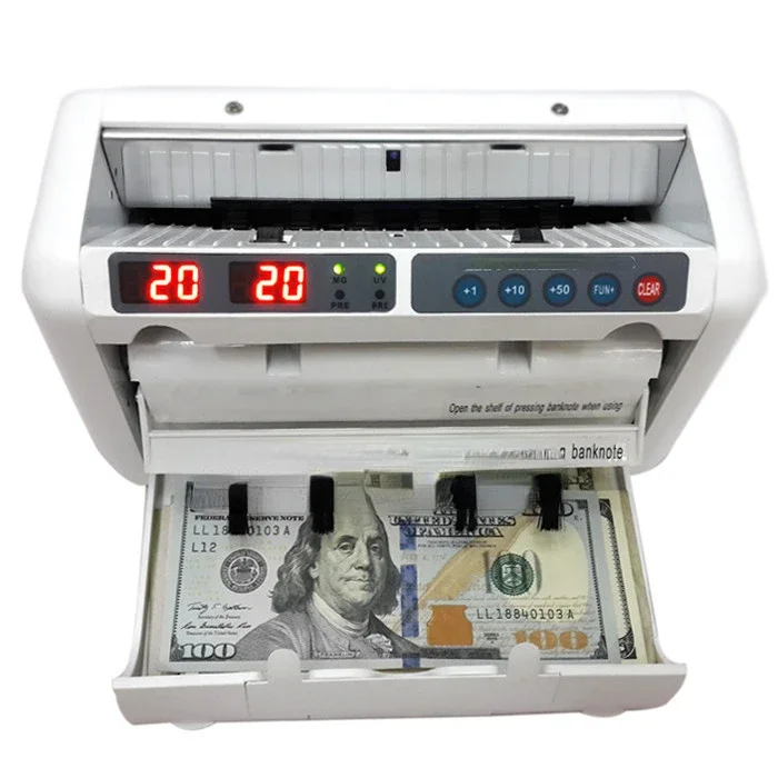 Money Counter Machine Suitable for EURO DOLLAR Multi-Currency Compatible Money Currency Counter 110V/220V OK1000