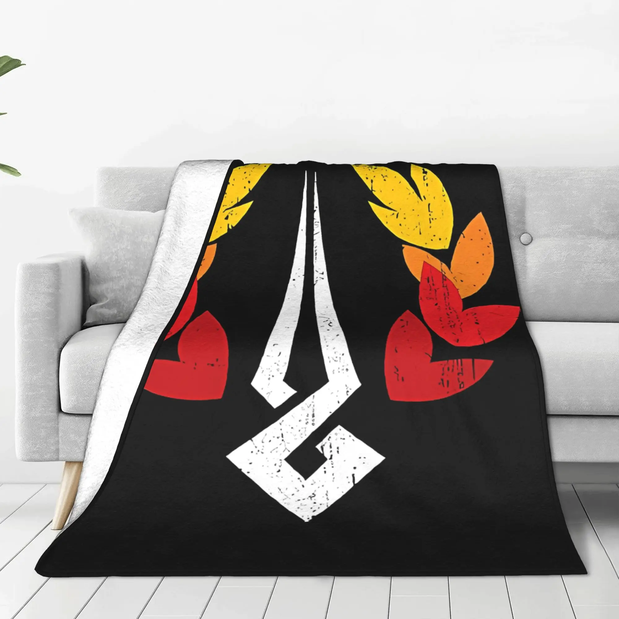1PC Home Cute Room Decor Dark Myth Emblem Blanket Throw Blanket Hades Novelty Warm Blanket All Season