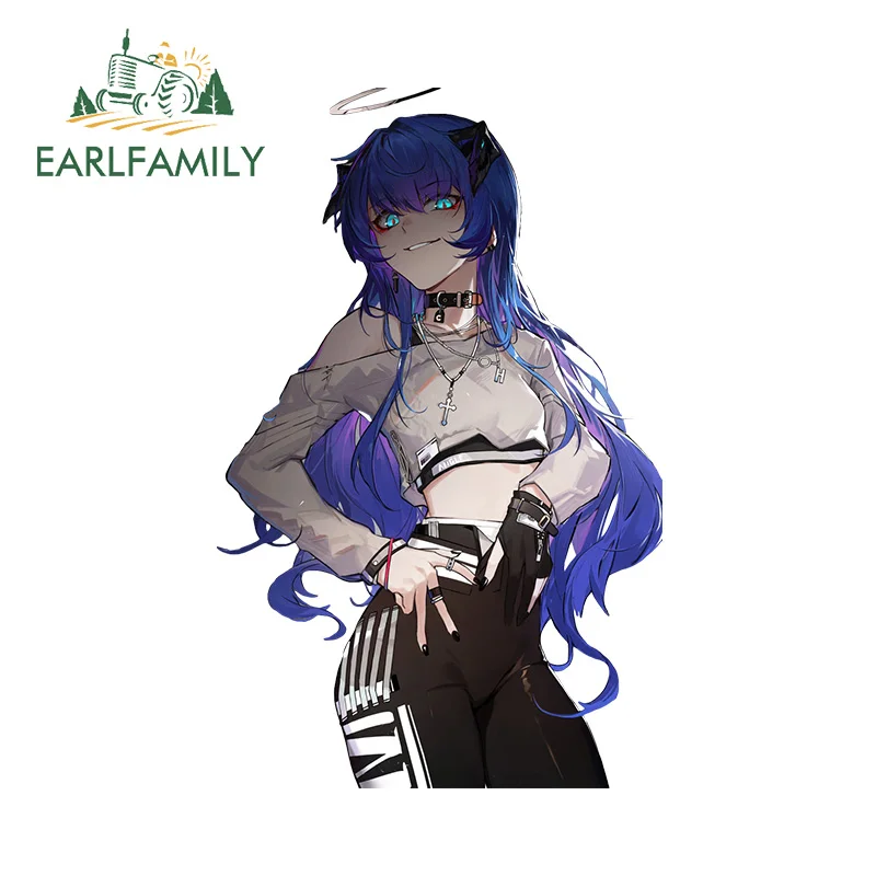 

EARLFAMILY 13cm x 8.3cm Demon Anime Cool Angel Car Sticker Hot Game Waterproof Windows Decal Personality Trunk Bumper Decor