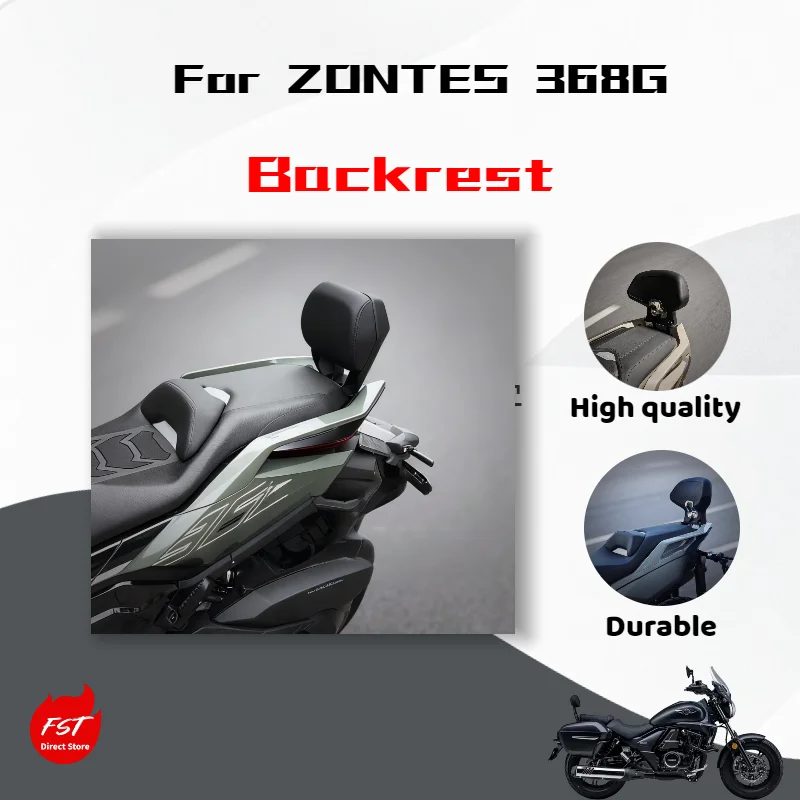 For Zontes 368G modified backrest aluminum alloy backrest lumbar support backrest