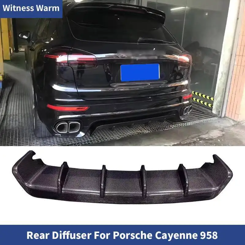 Diffuseur arrière de pare-chocs arrière en fibre de carbone pour Porsche, kit de carrosserie de voiture, Spomicrophone, Broderie ENNE, Broderie ENNE S 958, GTS 2016-2018