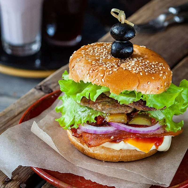 600 Knotted Bamboo Skewers Cocktail Sticks Party Tableware Cocktail Toothpicks