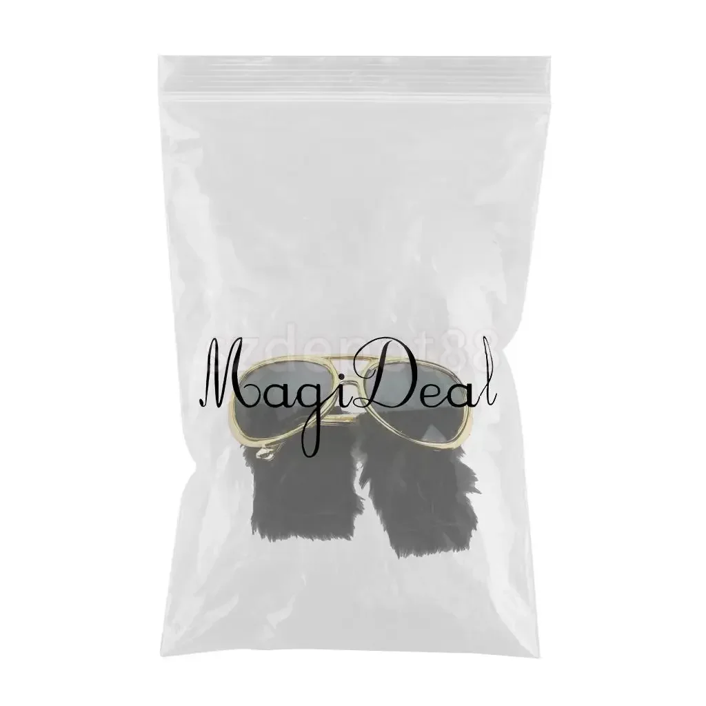 الجدة الذهب النظارات الشمسية مضحك اللحية نظارات 70s ديسكو حفلة الفيلم لعب الأدوار الفيس حفلة موسيقية مضحك نظارات تأثيري بريسلي فستان #6