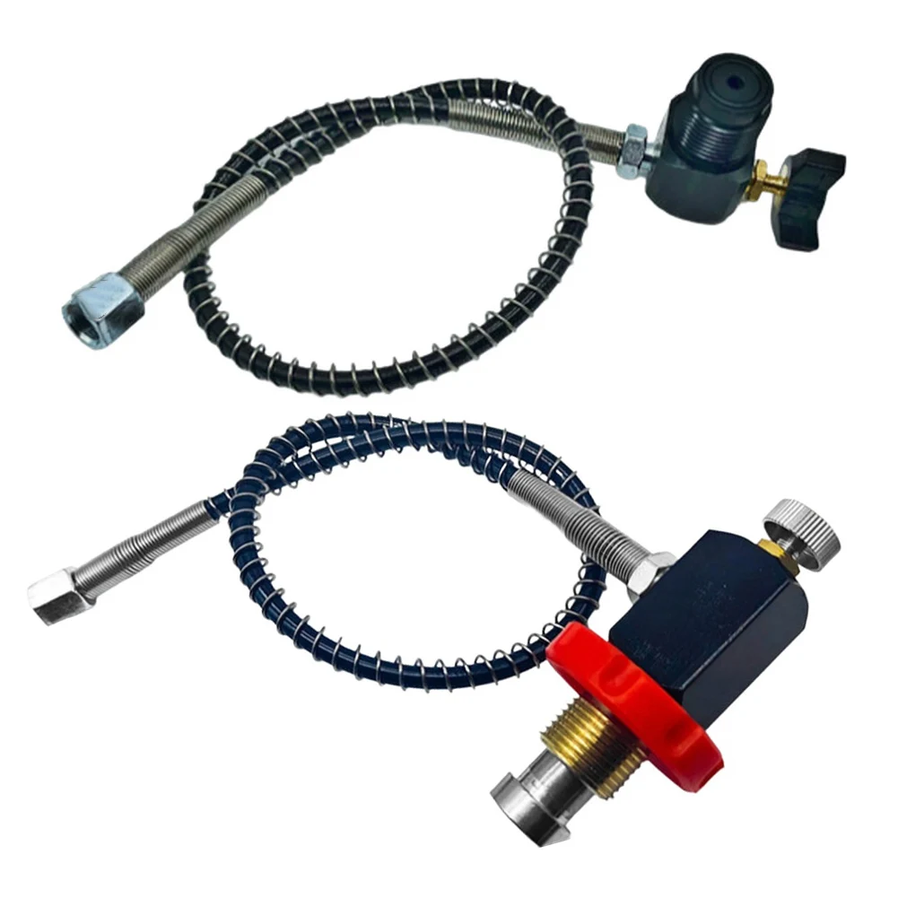 Adaptateur de réservoir de plongée à Valve DIN 40mpa 6000Psi 1/8 Bspp G5/8, Station de recharge de plongée, équipement de plongée, accessoire adaptateur de plongée noir/rouge