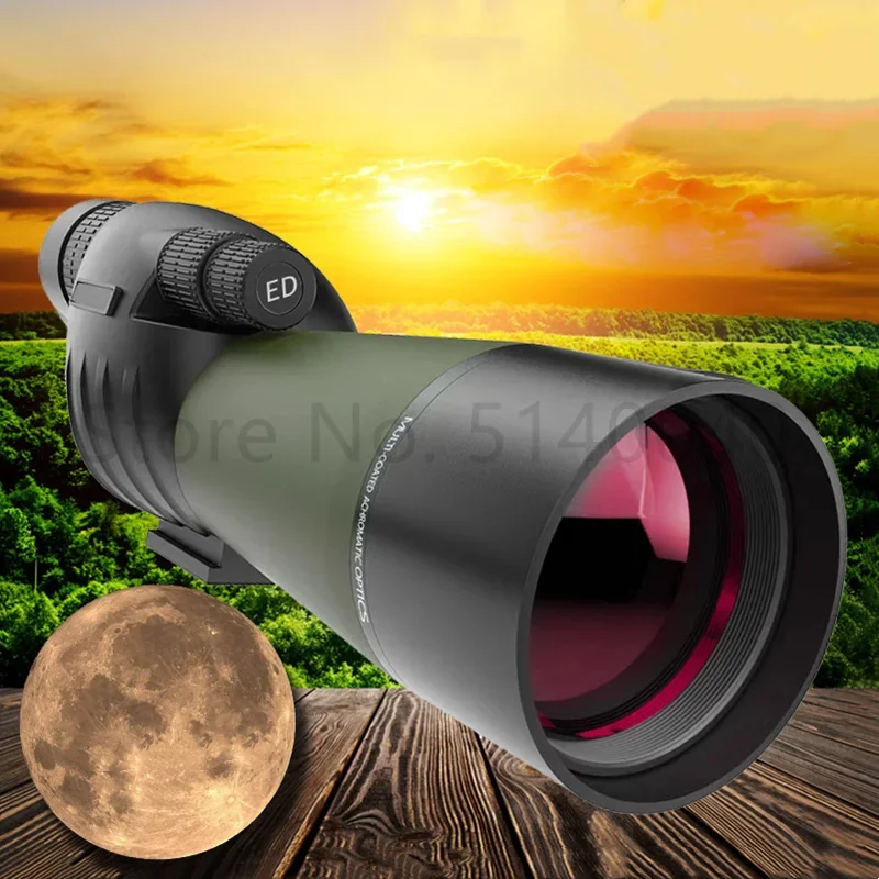 أحادي العين 25-75X60 HD عدسة أحادية العين منظار رؤية واضح للتخييم في الهواء الطلق الصيد التنزه تسلق #4