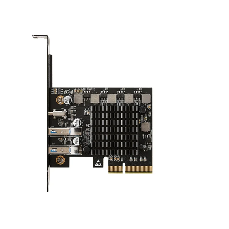 

2-Port USB 3.2 Gen2x2+ 1X USB-C 20Gbps Pcie X4 Industrial Host Controller Card For Video Capture For Windows/Linux/Mac