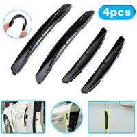 4pcs 3r Anti-collision Rubber Car Door Edge Guard Bumper Anti-scratch Protector Moulding Strip Accessories