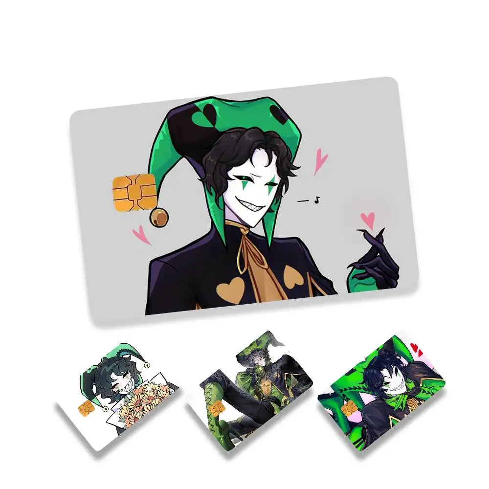 

The F-Freak Circus H-Harlequin 4pcs 1Set Laser Holographic Sticker Skin Cover for Credit Bank Debit Card