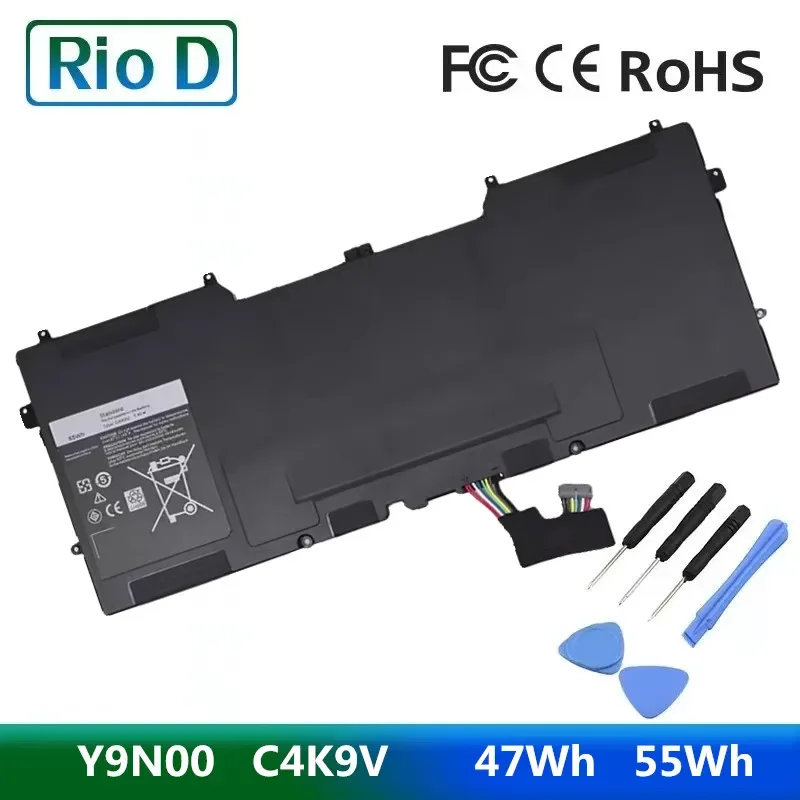 

C4K9V Y9N00 Laptop Battery for DELL XPS 13 9333 L322X 13-L321X L221x 9Q33 3H76R 0Y9N00 489XN PKH18 0PKH18 P20S XPS12 47Wh 55Wh