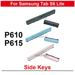 For Samsung Galaxy Tab S6 Lite sm- P610 P615 Power On OFF Volume Buttons Side Keys Replacement Part Grey Pink Blue